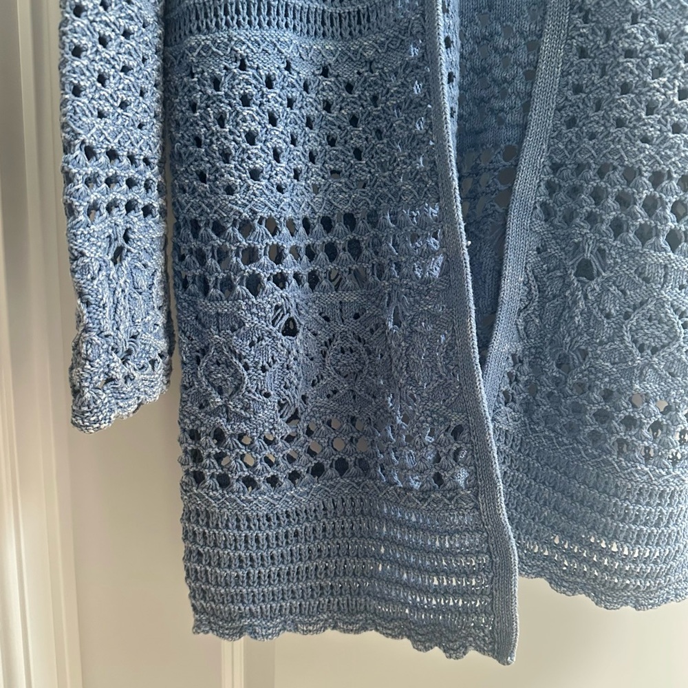 Lucky Brand Women's Open Crochet Cardigan size S - Picture 5 of 5